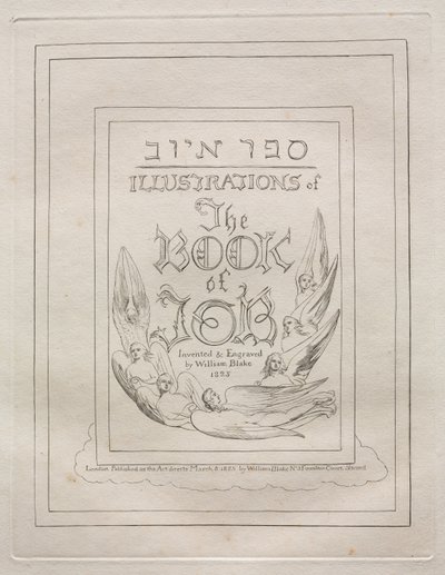 Het Boek van Job, 1825 door William Blake