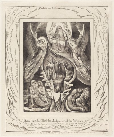 De Val van Satan door William Blake
