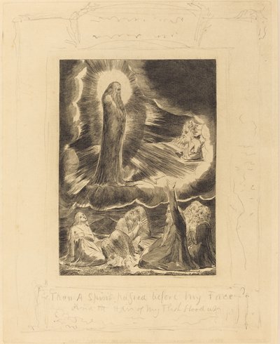 De visie van Elifaz, 1825 door William Blake