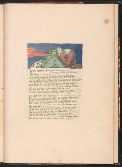Visioenen van de dochters van Albion, Plaat 10, In gelukkige copulatie... door William Blake
