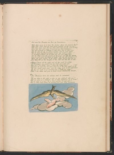 Visioenen van de dochters van Albion, plaat 6, "En niemand behalve Bromian . . . . " door William Blake