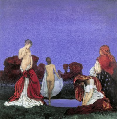 Zigeuners die Baden door William Blamire Young