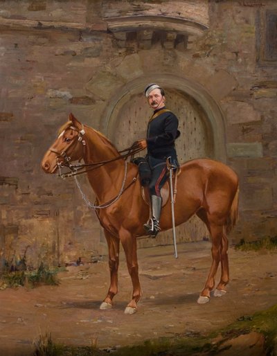 Een vrijwillige officier te paard door William Bradley Lamond