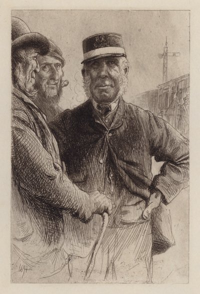Bij de Kruising door William Brassey (after) Hole