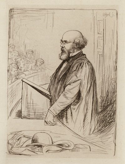 Norman Macpherson, Professor van Schots Recht (gravure) door William Brassey (after) Hole