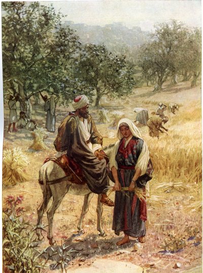 Boaz en Ruth door William Brassey Hole