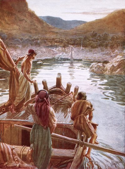 Jezus toont zich aan Petrus en anderen bij de Zee van Galilea door William Brassey Hole