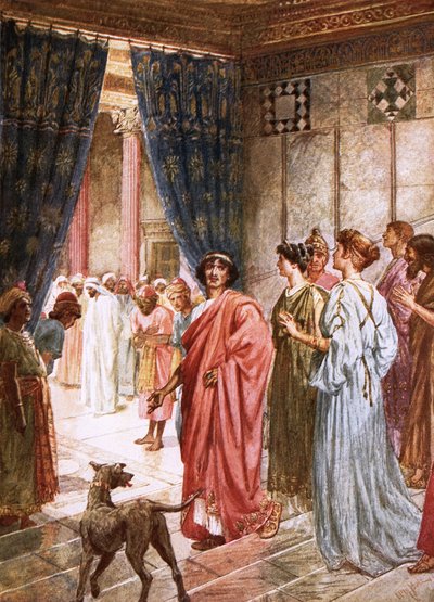 Pilatus stuurt Jezus naar Herodes door William Brassey Hole