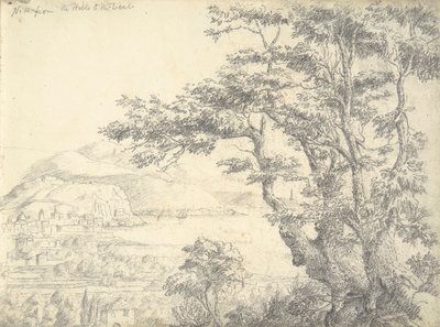 Een Uitzicht op Nice vanaf de Heuvels in het Westen door William Brockedon