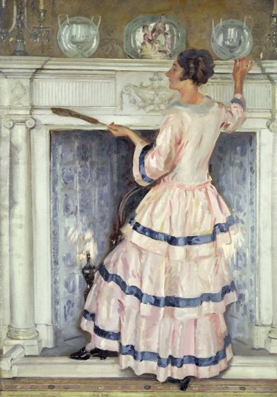 Mrs. Kelsey in Roze door William Bruce Ellis Ranken