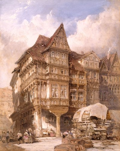 Het huis van Albrecht Durer in Neurenberg door William Callow