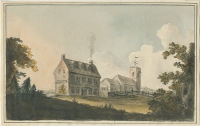 Edingale Kerk: aquarel, nd [ca. 1790] door William Carter