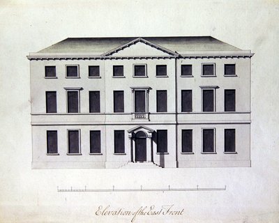 Ontwerp voor Enville Hall in Staffordshire, c.1770 door William Chambers