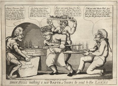 John Bull maakt een nieuwe partij schepen om naar de meren te sturen door William Charles
