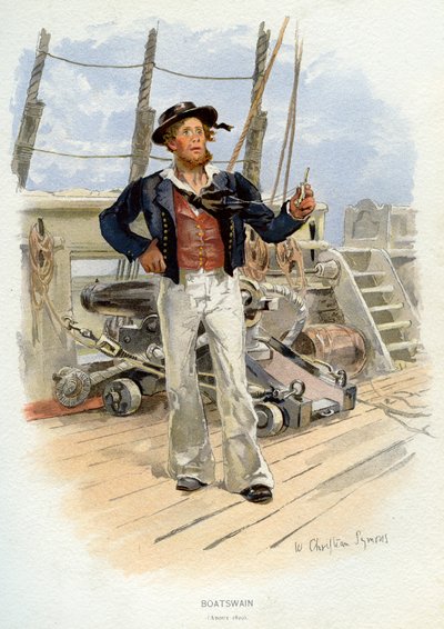 Bootsman van de Koninklijke Marine door William Christian Symons