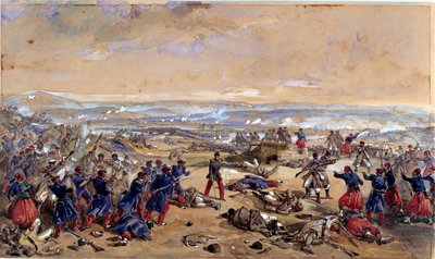 De Slag bij Tcherneya, 16 augustus 1855 door William Crimea Simpson