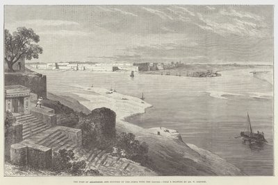Het Fort van Allahabad, en de Samenkomst van de Jumna met de Ganges door William Crimea Simpson