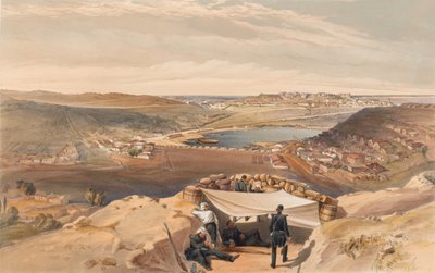 De stadsbatterijen of binnenste fortificaties van Sebastopol vanaf de geavanceerde parallel van Chapman