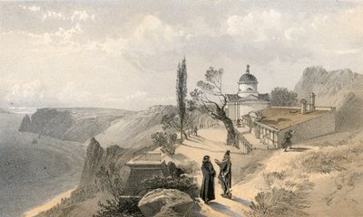 Het klooster van Sint Joris en Kaap Fiolente, kijkend naar het westen door William Crimea Simpson
