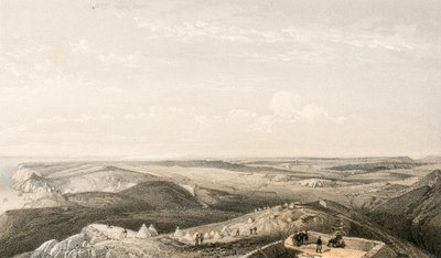 Uitzicht vanaf de hoogten boven Balaklava richting Sebastopol door William Crimea Simpson