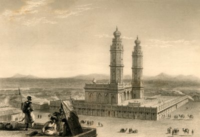 Moskee in Coimbatore, 1835 door William Daniell