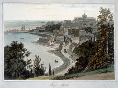 Rye, Sussex, 1823 door William Daniell