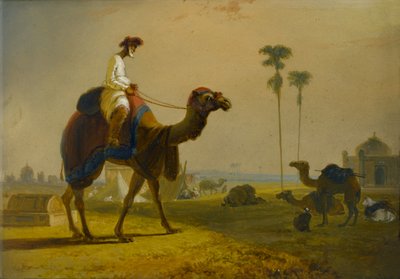 De Hirkarrah-kameel (Een scène in Oost-Indië), 1832 door William Daniell