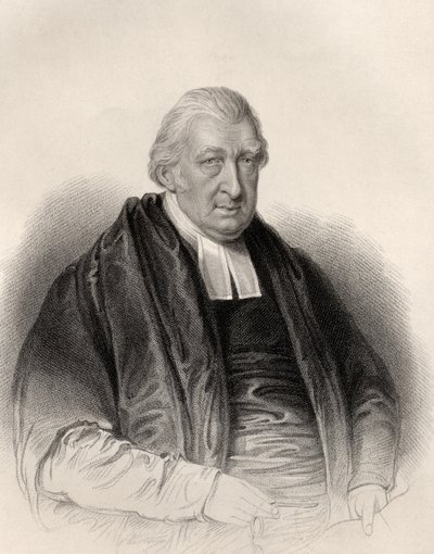 Dominee Rowland Hill, gegraveerd door S. Freeman, uit 