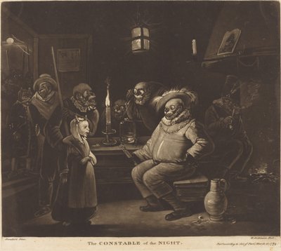 De Nachtwacht door William Dickinson after Egbert van Heemskerck