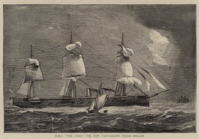 HMS The Shah, de Nieuwe Snelsailende Stoomfregat door William Edward Atkins