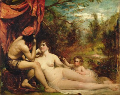 Bloemen van het bos, ca. 1836 (olieverf op doek) door William Etty