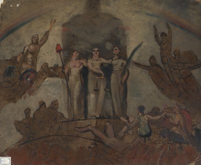 Studie voor een figuurcompositie door William Etty
