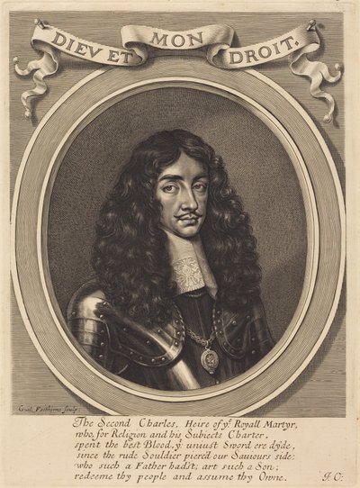Karel II door William Faithorne