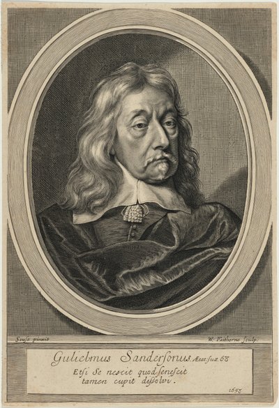Sir William Sanderson door William Faithorne