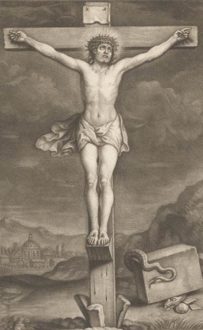 De kruisiging door William Faithorne