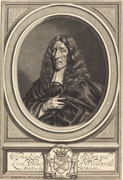 Thomas Bruce, Graaf van Elgin door William Faithorne after Sir Anthony van Dyck