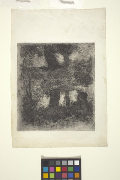 Landschap met Faun en Vijver (Gereflecteerd Landschap) door William Forsyth