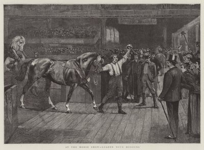 Op de Paardenshow, beladen met Eerbewijzen door William Frank Calderon