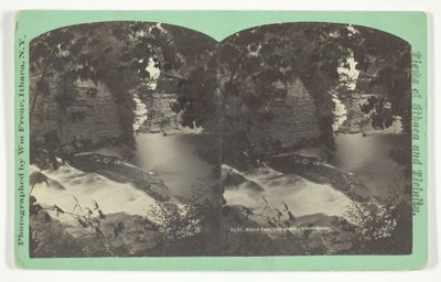 Forest Falls van bovenaf, Ithaca Gorge, eind 19e eeuw door William Frear
