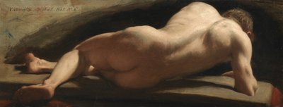 Mannelijke Naakt, 1843 door William Frederick Witherington