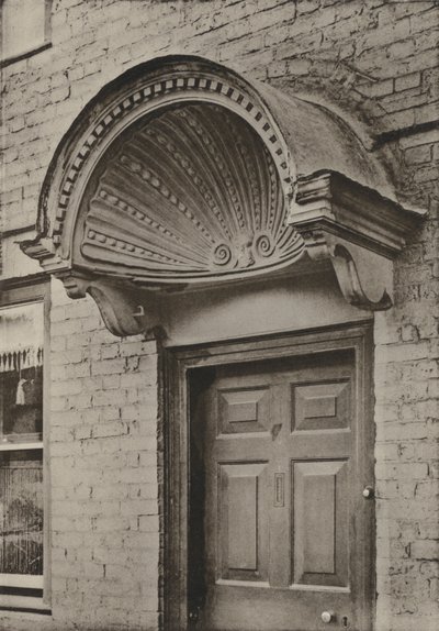 Deur, Ledbury, Herefordshire (zwart-wit foto) door William Galsworthy Davie