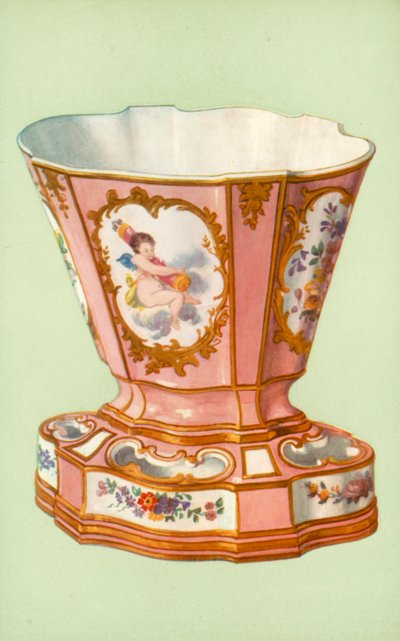 Vaas, Sèvres, rose Pompadour door William Gibb