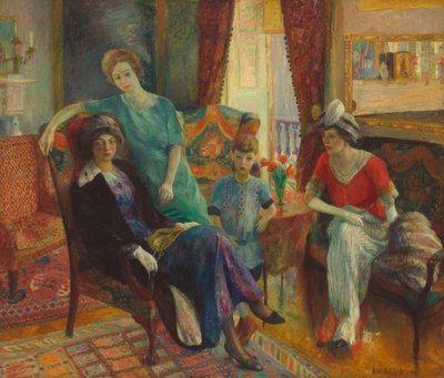 Familiegroep door William Glackens