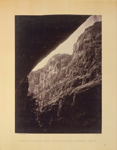 Cañon van Kanab Wash, Colorado Rivier, Kijkend naar het Zuiden door William H. Bell