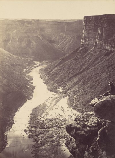 Grand Canyon, Colorado River, nabij Paria Creek, kijkend naar het westen, 1872 door William H. Bell