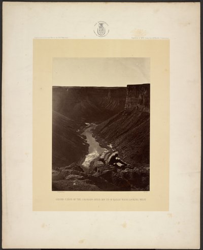 Grand Cañon van de Colorado River, monding van Kanab Wash, westwaarts kijkend door William H. Bell