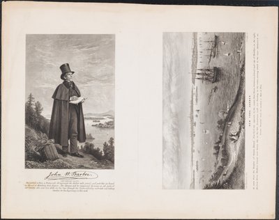 A. John W. Barber; B. New York Haven, c.1849 (gravure) door William H. Dougal