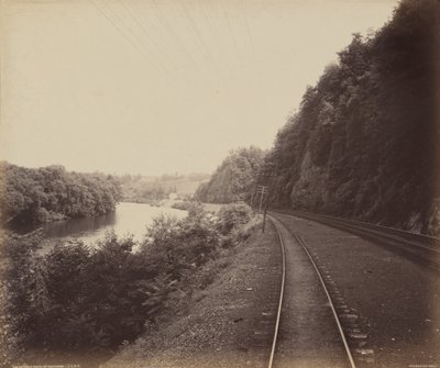 Rockdale Curve, aan de Lehigh door William H. Rau
