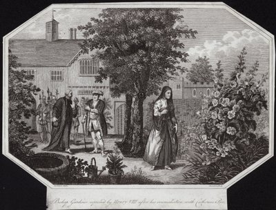 Bisschop Gardiner berispt door Hendrik VIII na zijn verzoening met Catherine Parr door William Hamilton