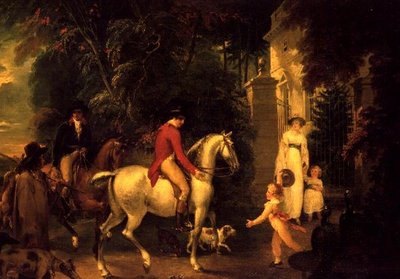 De terugkeer van de hertog van Hamilton van het jagen door William Hamilton